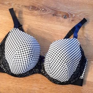 Cacique Houndstooth Balconette Bra